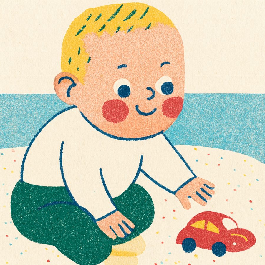 Omslag van Vroem, Sem!: baby Sem met een rode raceauto